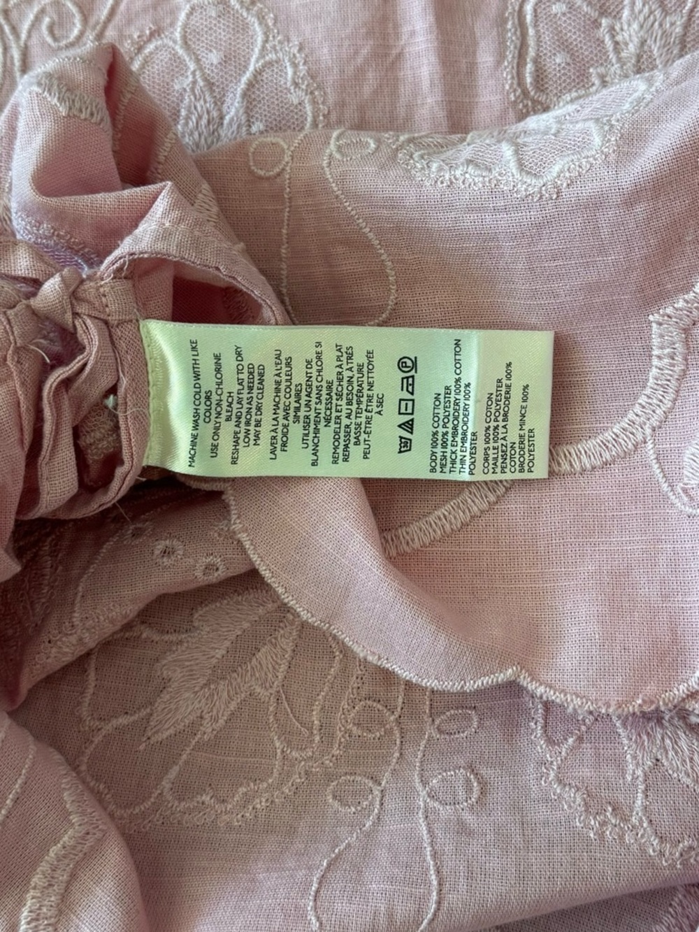 NWT Free People Faded Gardens Tank in Pink Romance, Size XS - Picture 4 of 5